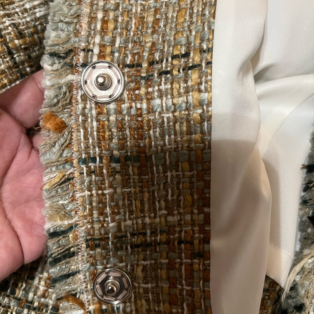 White House Black Market Brown Tweed Blazer - Picture 10 of 11